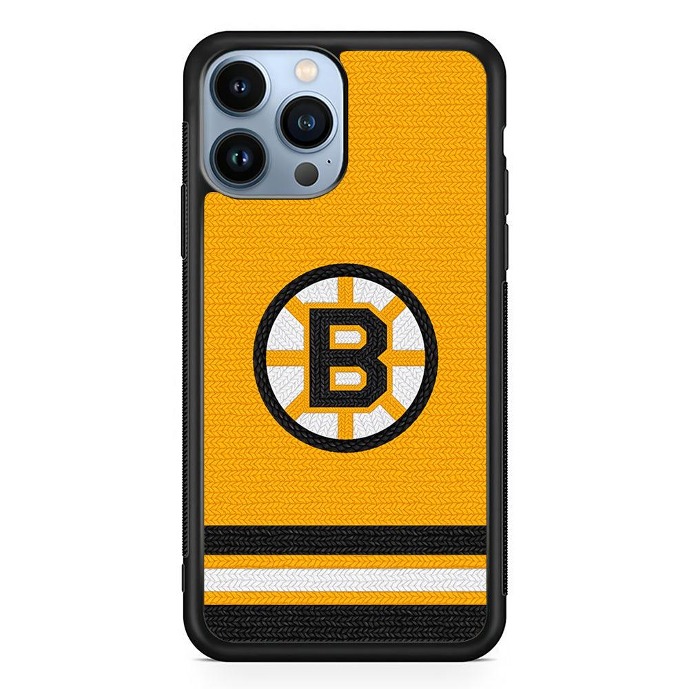 Boston Bruins Logo 2D Rubber Phone Case-Black-Oxvistore