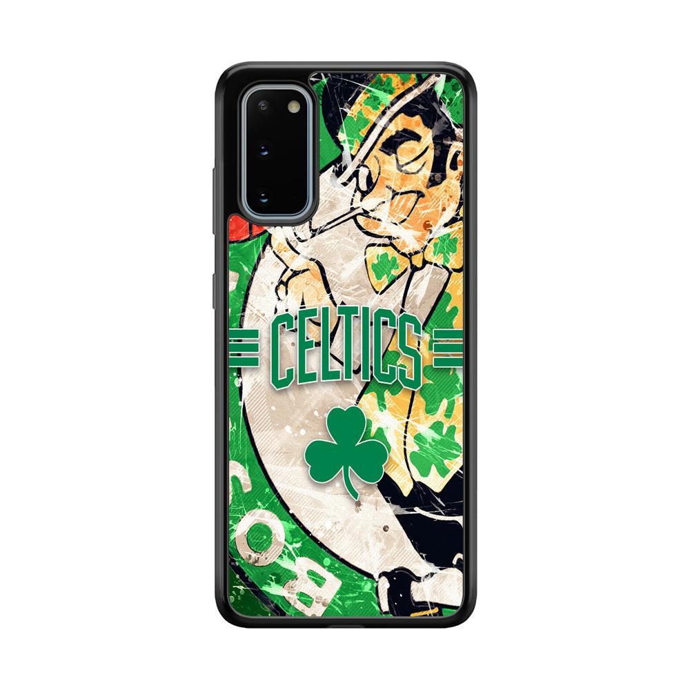 Boston Celtics Game Never End Samsung Galaxy S20 Case-Rubber Black (2D Case)-Oxvistore