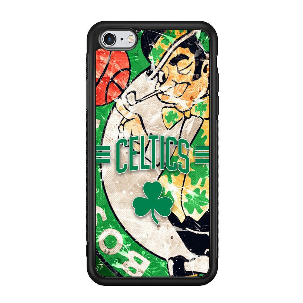 Boston Celtics Game Never End iPhone 6 Plus | 6s Plus Case-Rubber Black (2D Case)-Oxvistore