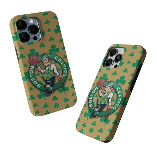 Boston Celtics Logo 2 in 1 Tough Phone Case-Oxvistore
