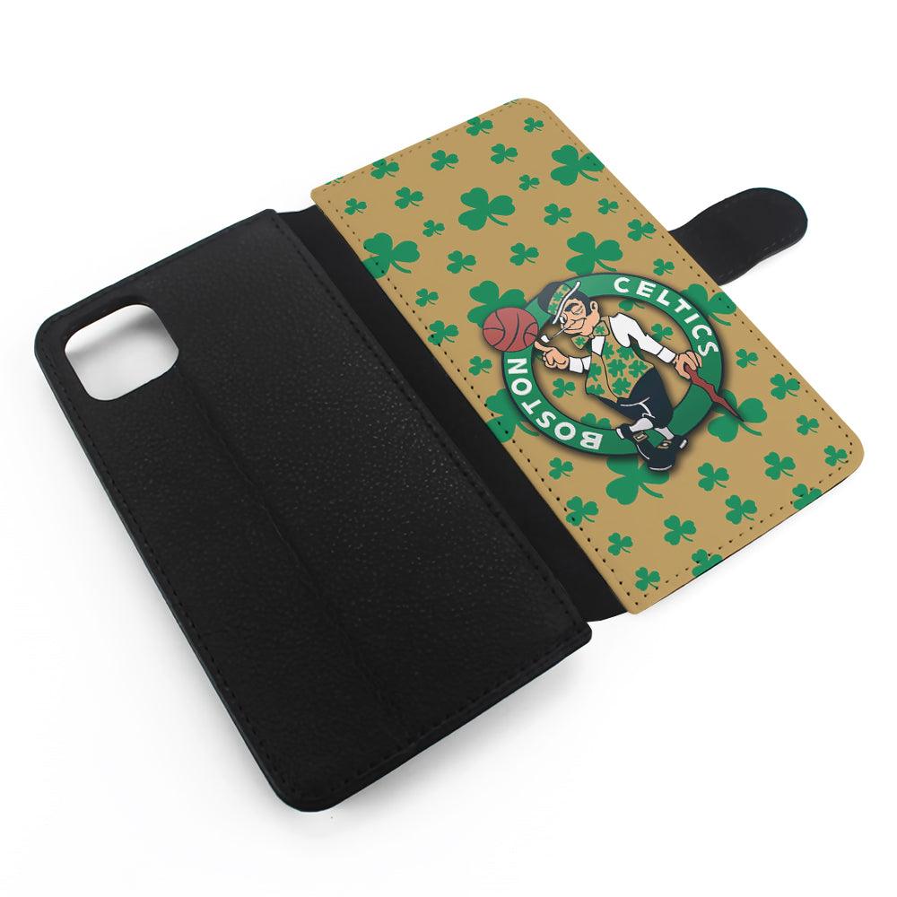 Boston Celtics Logo Flip Wallet Phone Case-Oxvistore