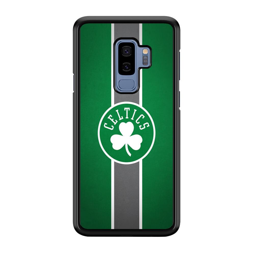 Boston Celtics Move On and Grow Samsung Galaxy S9 Plus Case-Rubber Black (2D Case)-Oxvistore