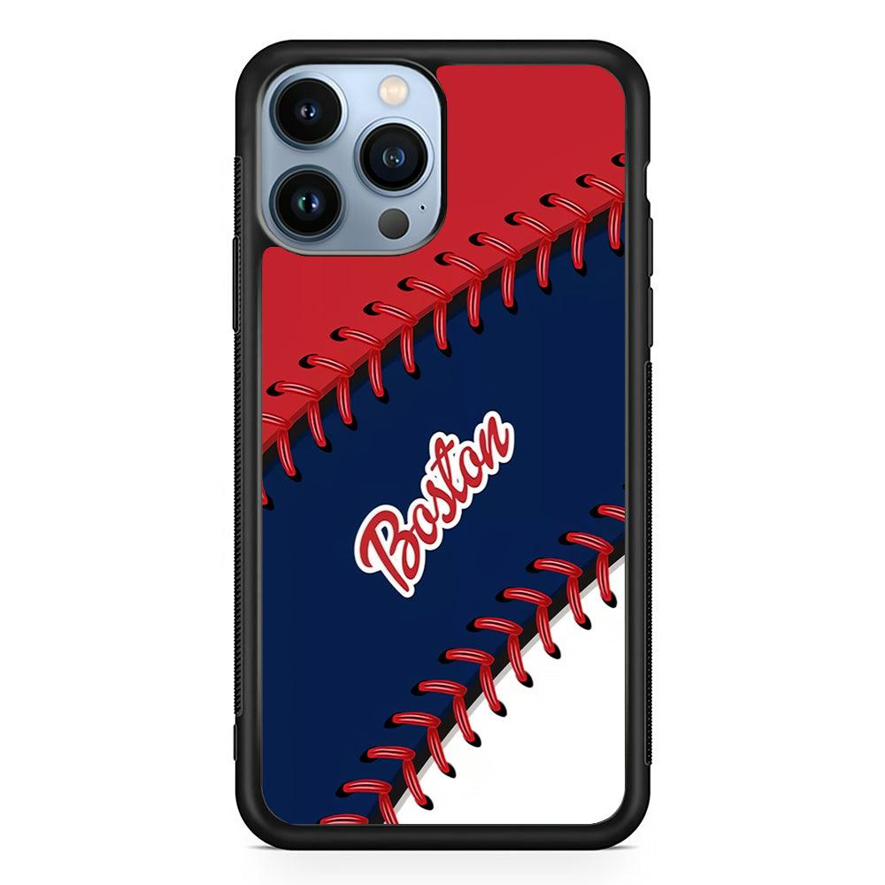 Boston Red Sox Ball 2D Rubber Phone Case-Black-Oxvistore
