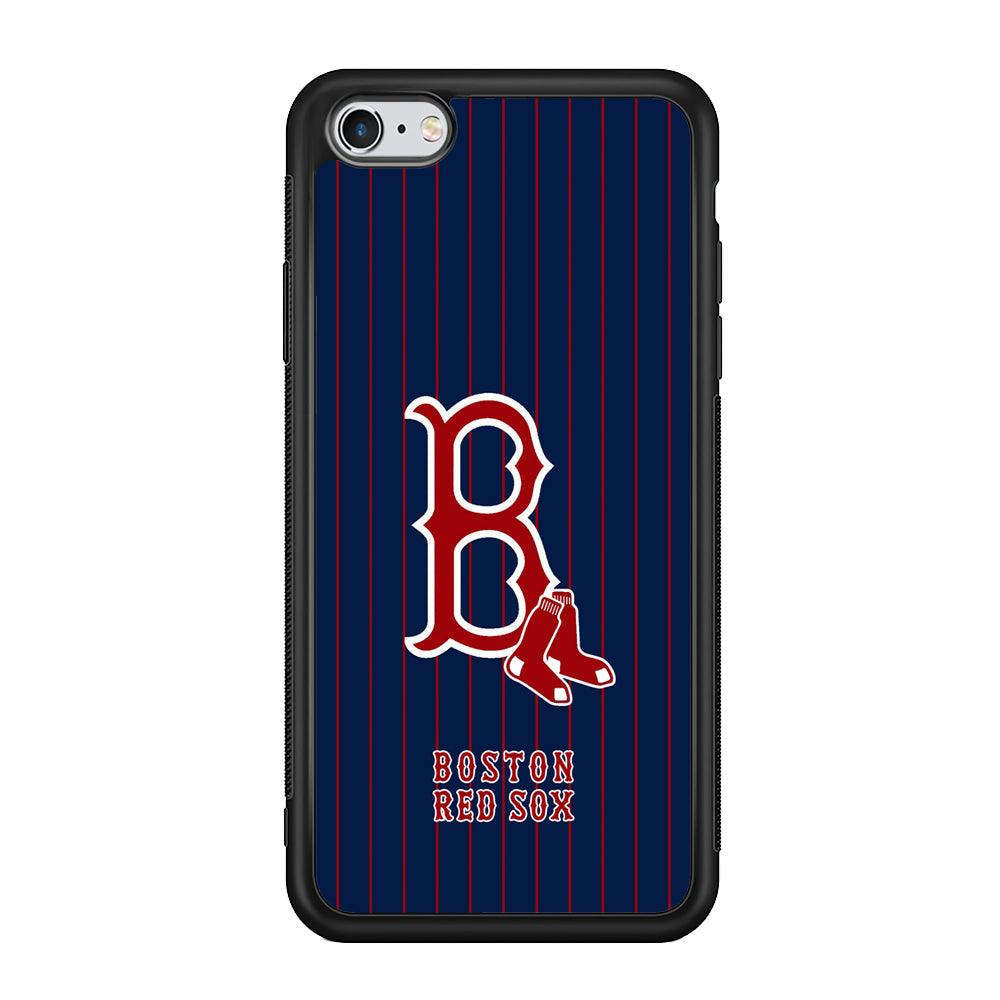 Boston Red Sox Bold and Firm iPhone 6 Plus | 6s Plus Case-Rubber Black (2D Case)-Oxvistore