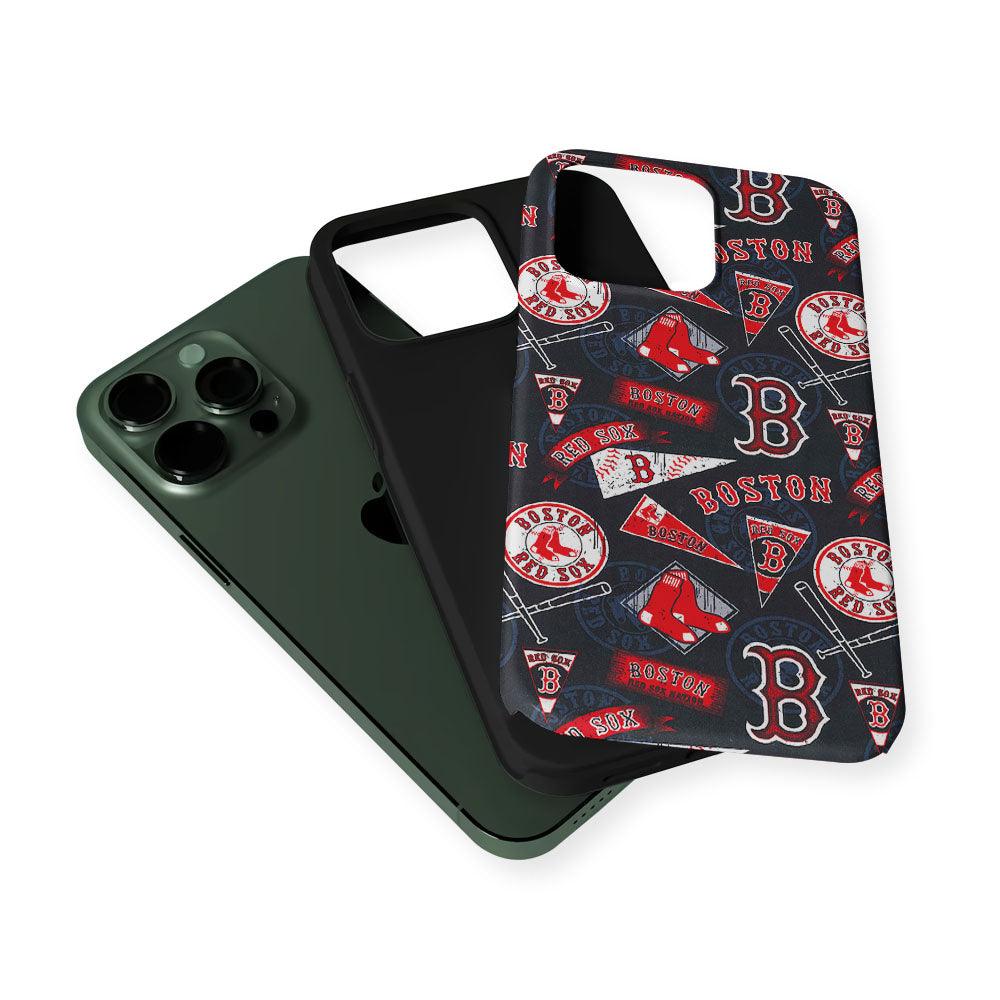 Boston Red Sox Pattern 2 in 1 Tough Phone Case-Oxvistore