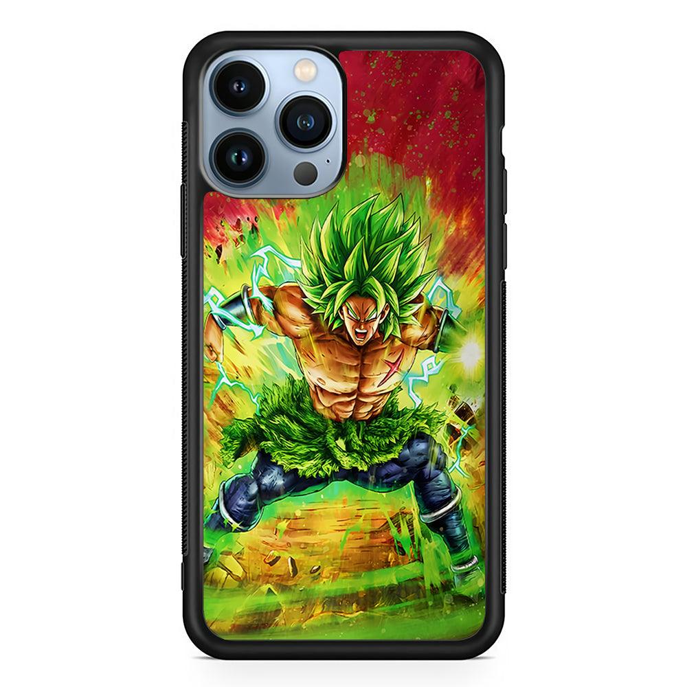 Broly Dragon Ball Super 2D Rubber Phone Case-Black-Oxvistore