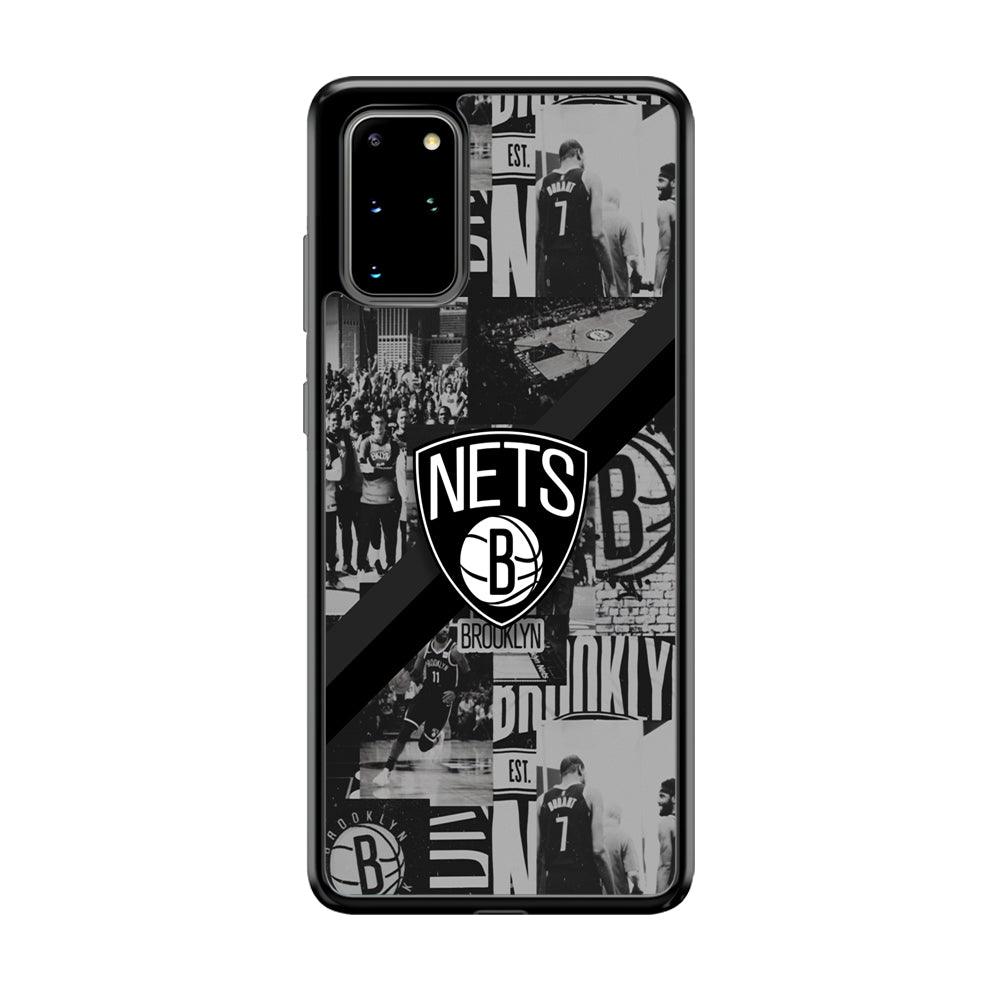 Brooklyn Nets Collage of The Journey Samsung Galaxy S20 Plus Case-Rubber Black (2D Case)-Oxvistore