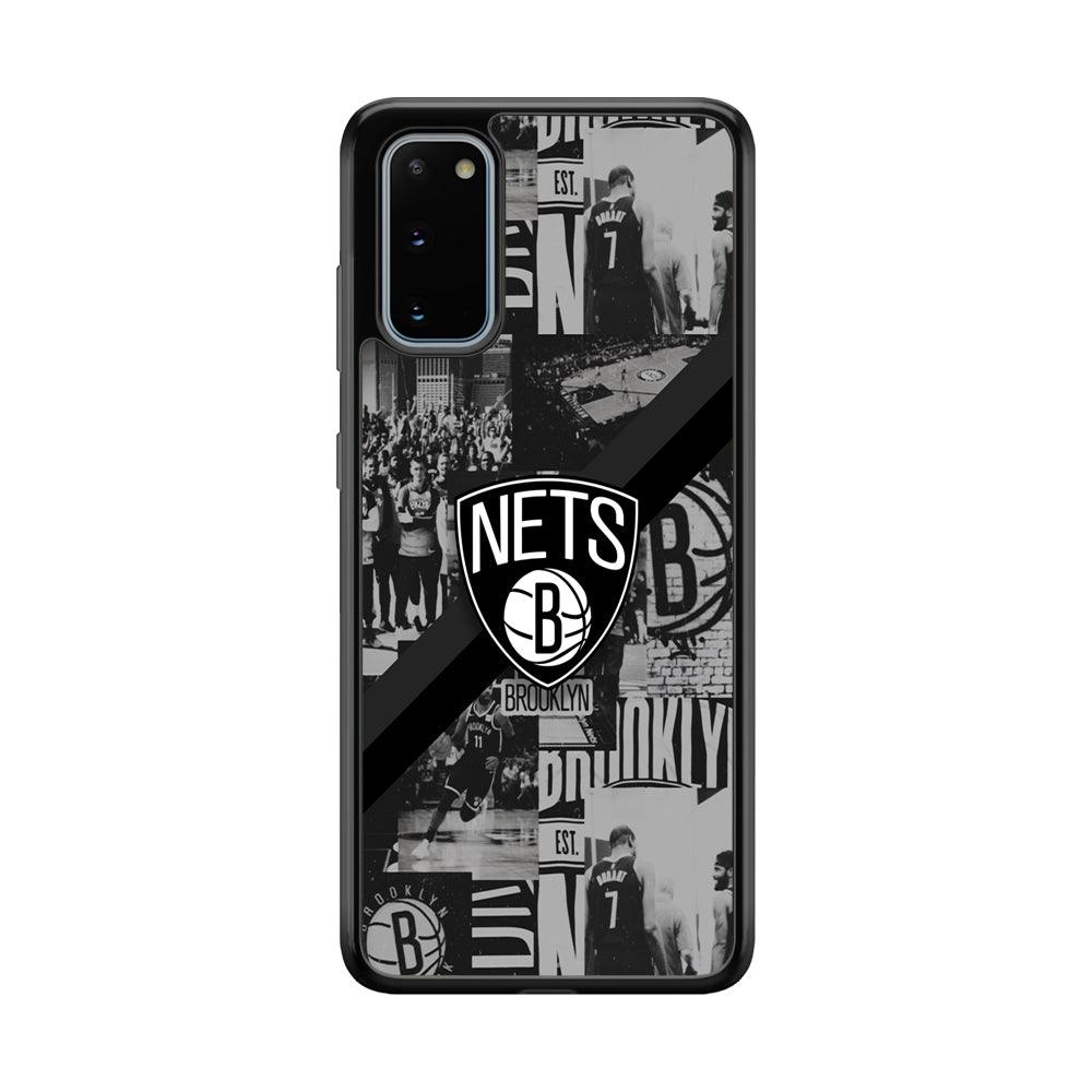 Brooklyn Nets Collage of The Journey Samsung Galaxy S20 Case-Rubber Black (2D Case)-Oxvistore