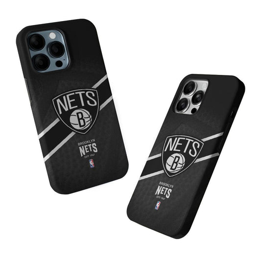 Brooklyn Nets Logo 2 in 1 Tough Phone Case-Oxvistore