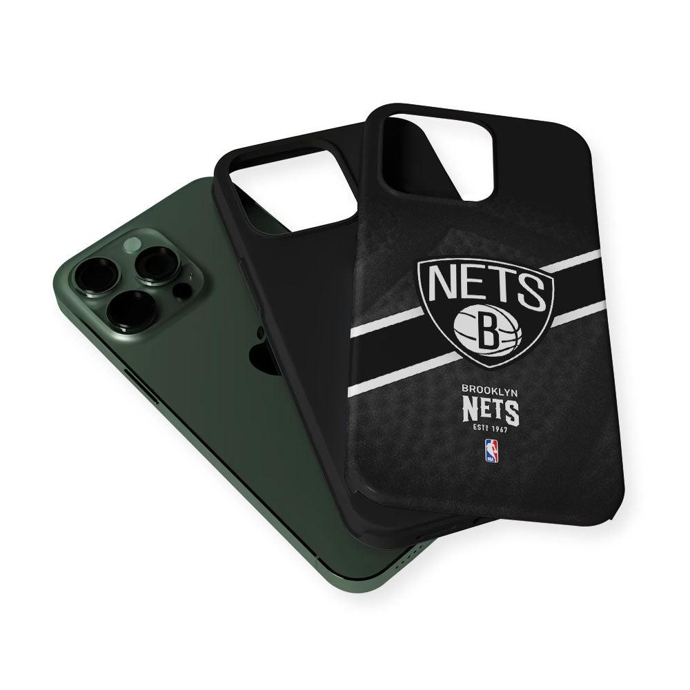 Brooklyn Nets Logo 2 in 1 Tough Phone Case-Oxvistore
