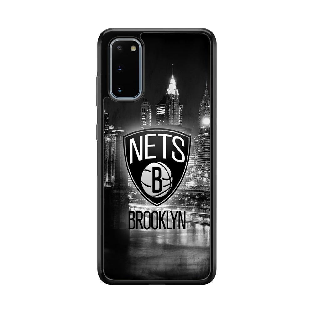 Brooklyn Nets Night Town Samsung Galaxy S20 Case-Rubber Black (2D Case)-Oxvistore