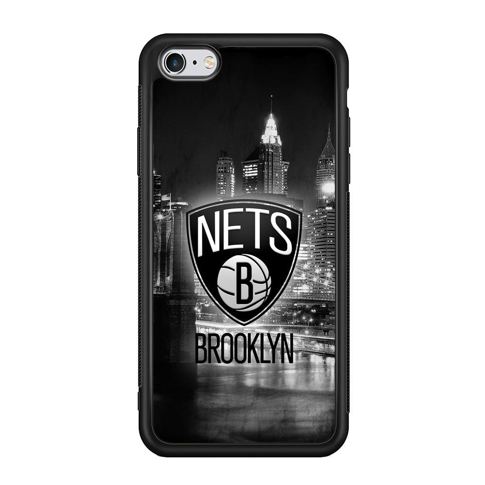 Brooklyn Nets Night Town iPhone 6 Plus | 6s Plus Case-Rubber Black (2D Case)-Oxvistore