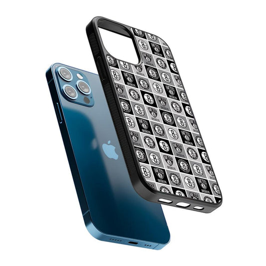 Brooklyn Nets Pattern 2D Rubber Phone Case-Oxvistore