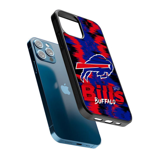 Buffalo Bills Abstract Color 2D Rubber Phone Case-Oxvistore
