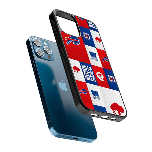 Buffalo Bills Collage 2D Rubber Phone Case-Oxvistore
