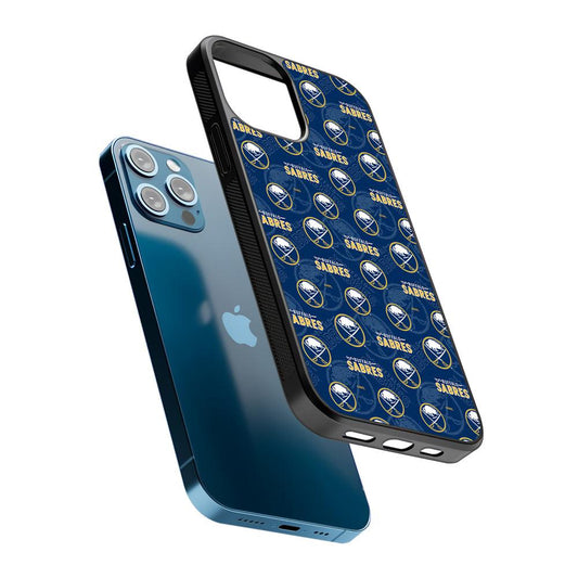 Buffalo Sabres Pattern 2D Rubber Phone Case-Oxvistore