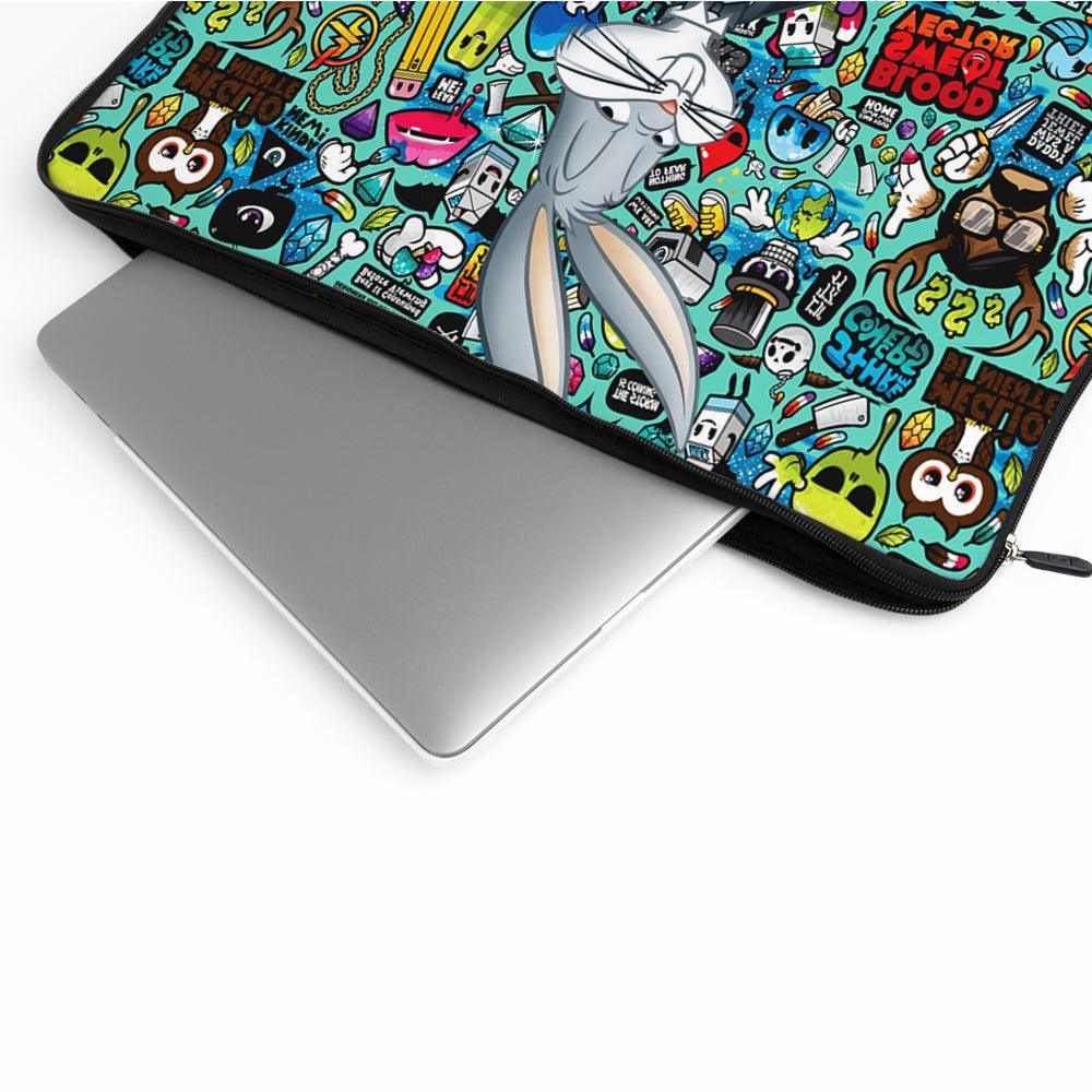 Bugs Bunny Doodle Laptop Sleeve Protective Cover-Oxvistore