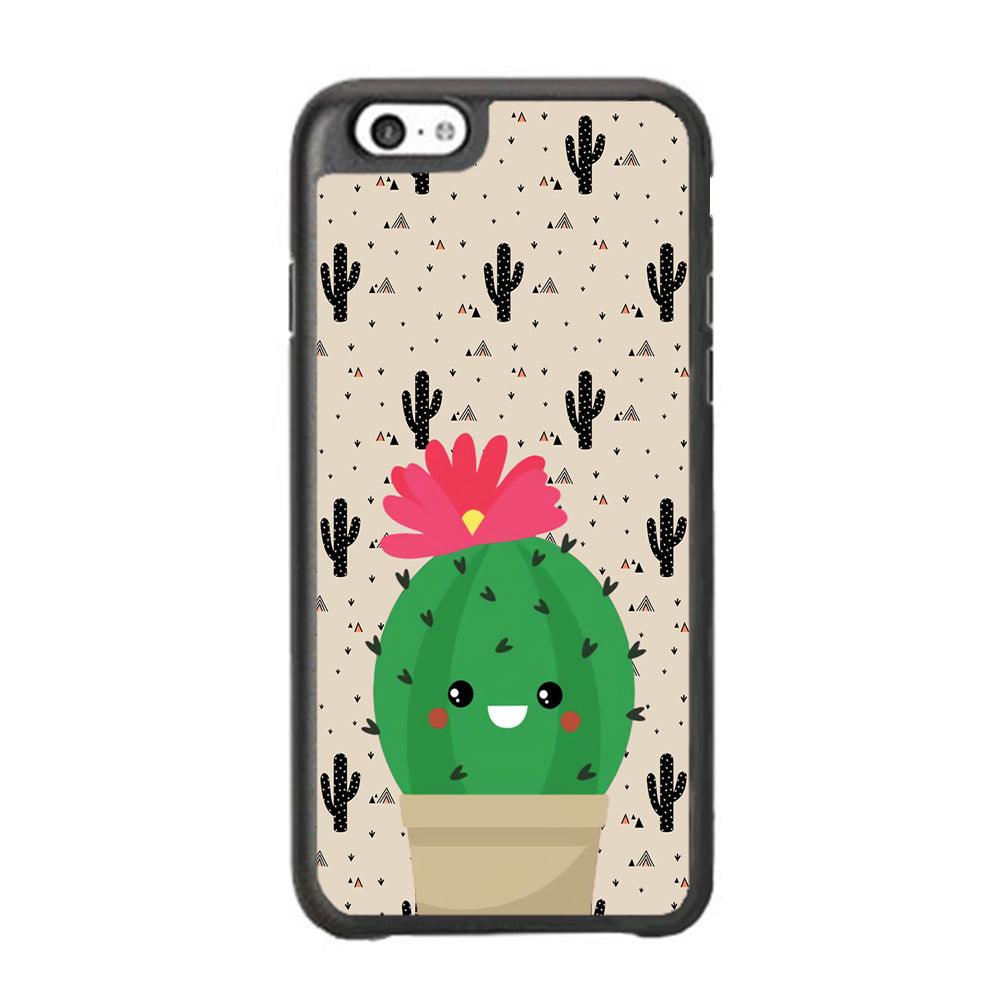 Cactus Tiny Pot iPhone 6 Plus | 6s Plus Case-Rubber Black (2D Case)-Oxvistore