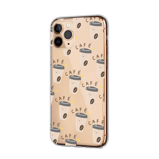 Cafe Coffee Warm and Delicious Clear Soft Case-Oxvistore