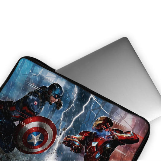 Captain America VS Iron Man Laptop Sleeve Protective Cover-Oxvistore