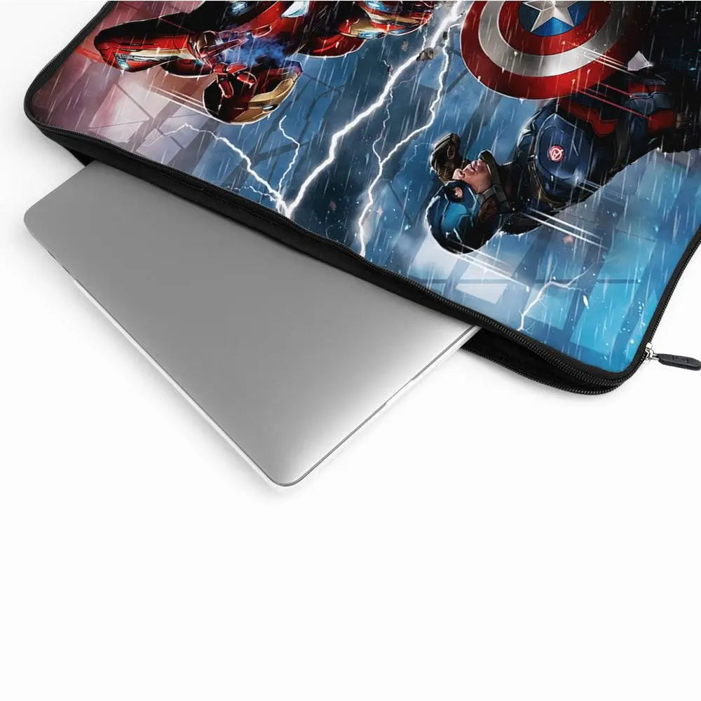 Captain America VS Iron Man Laptop Sleeve Protective Cover-Oxvistore