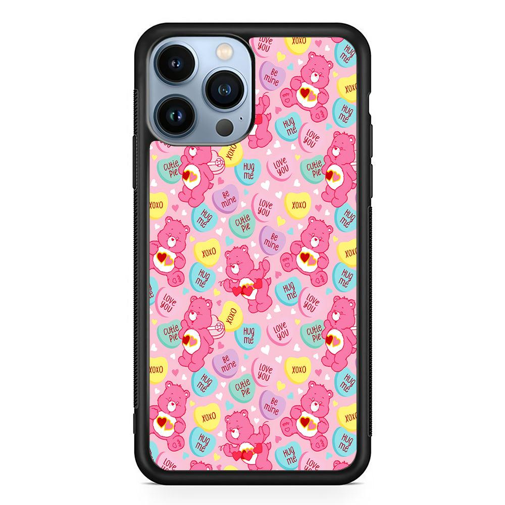 Care Bears Cartoon Aesthetic 2D Rubber Phone Case-Black-Oxvistore