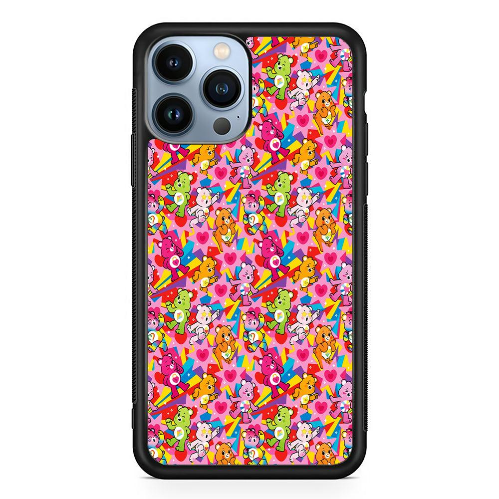 Care Bears Fullcolor Rainbow 2D Rubber Phone Case-Black-Oxvistore