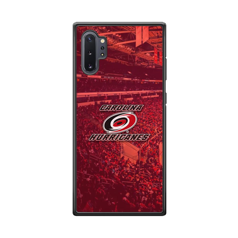 Carolina Hurricanes Fans on Duty Samsung Galaxy Note 10 Plus Case-Rubber Black (2D Case)-Oxvistore