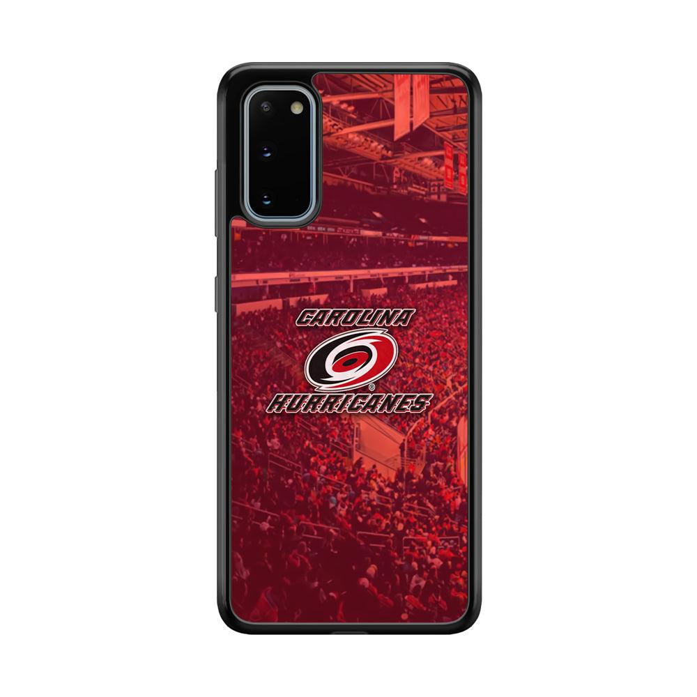 Carolina Hurricanes Fans on Duty Samsung Galaxy S20 Case-Rubber Black (2D Case)-Oxvistore