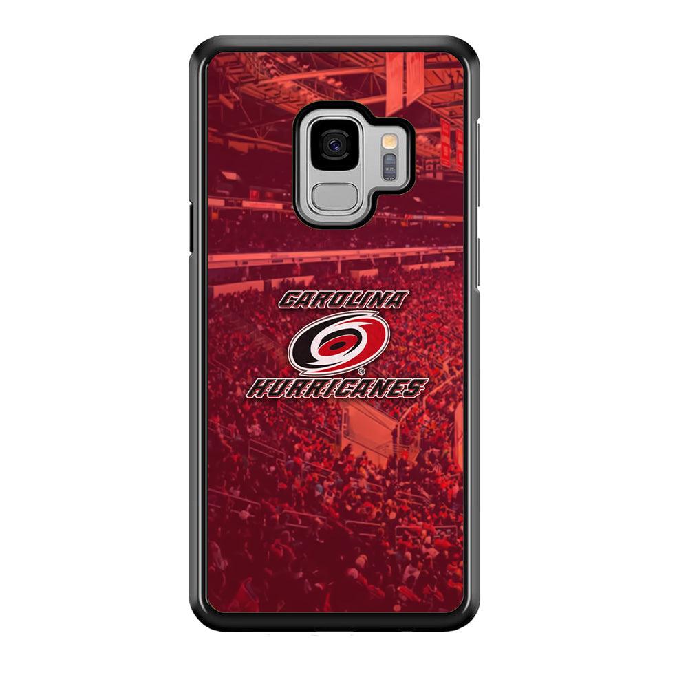 Carolina Hurricanes Fans on Duty Samsung Galaxy S9 Case-Rubber Black (2D Case)-Oxvistore