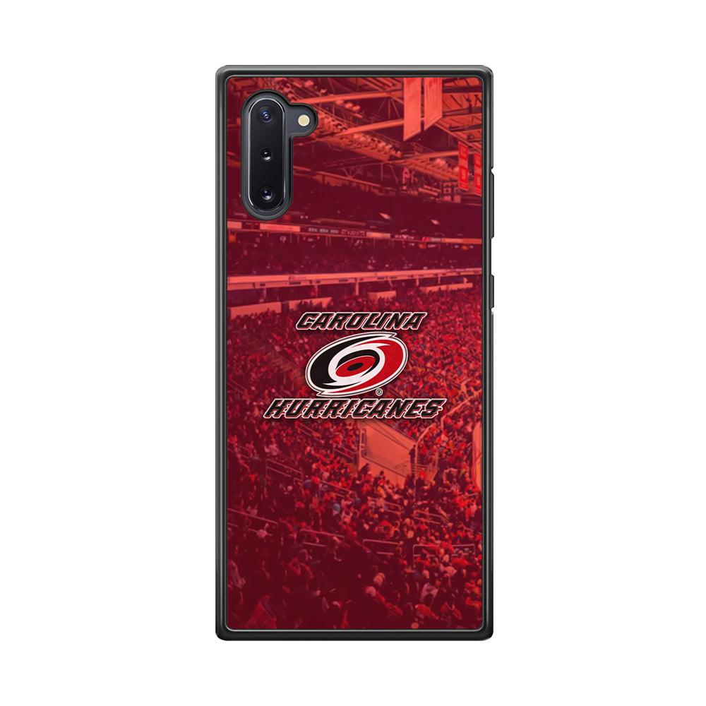 Carolina Hurricanes Fans on Duty Samsung Galaxy Note 10 Case-Rubber Black (2D Case)-Oxvistore