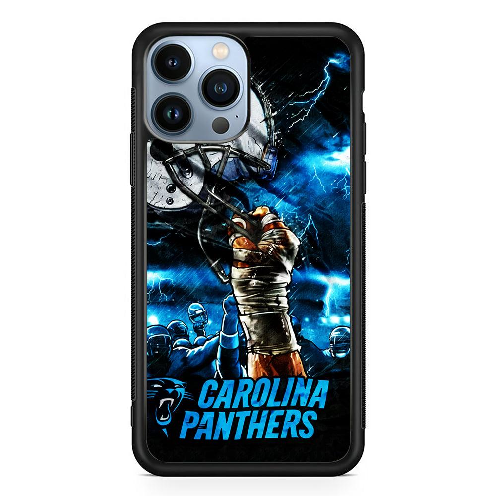 Carolina Panthers Art 2D Rubber Phone Case-Black-Oxvistore