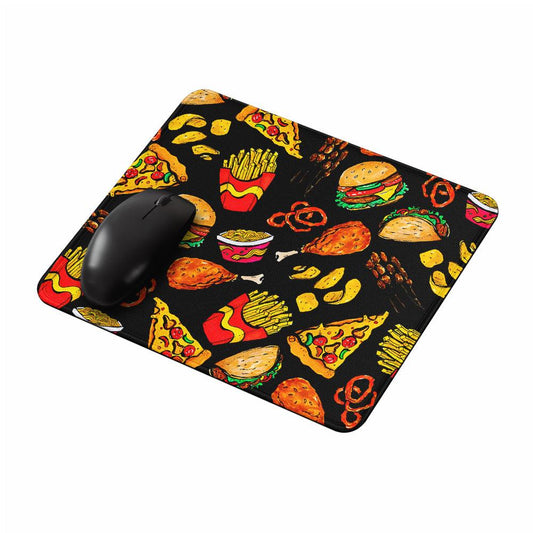Cartoon Doodle Junk Food Mouse Pads-Oxvistore
