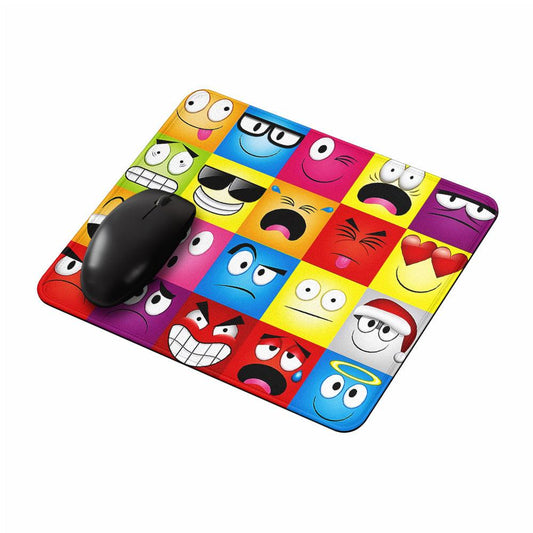 Cartoon Facial Expressions Mouse Pads-Oxvistore