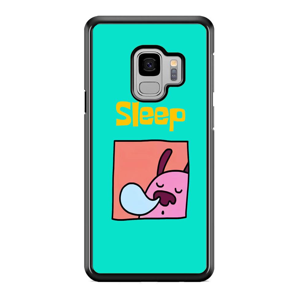 Cartoon Frame 'Sleep' Samsung Galaxy S9 Case-Rubber Black (2D Case)-Oxvistore