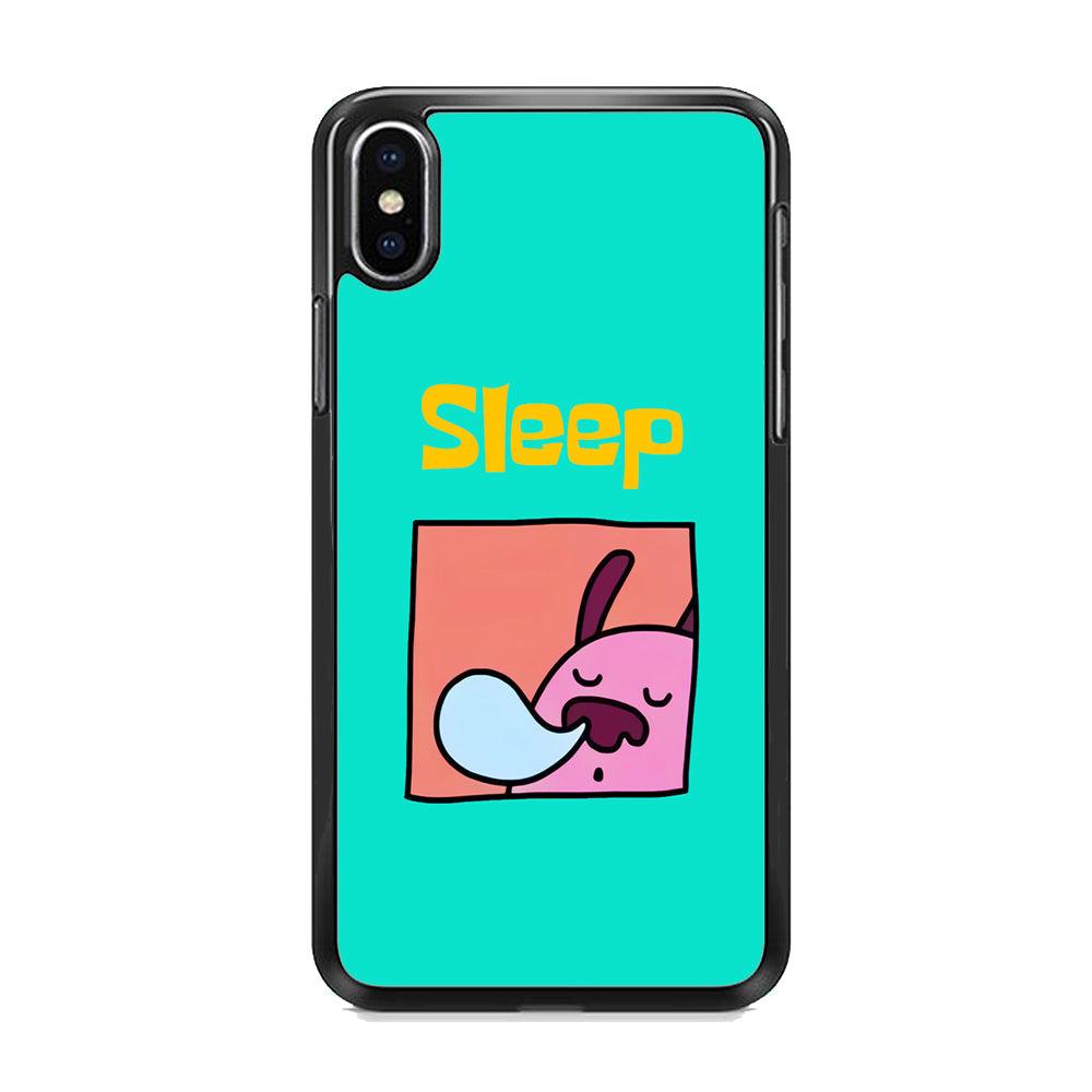 Cartoon Frame 'Sleep' iPhone XS MAX Case-Rubber Black (2D Case)-Oxvistore