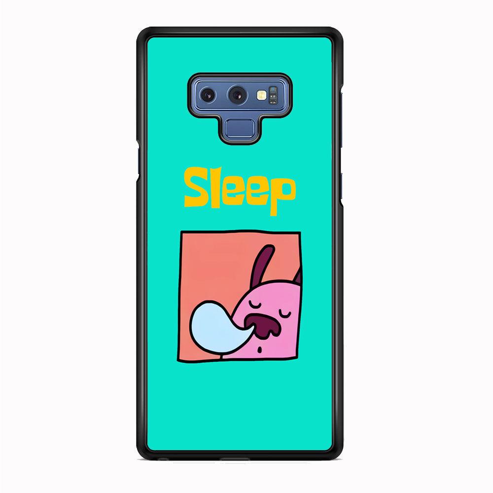 Cartoon Frame 'Sleep' Samsung Galaxy Note 9 Case-Rubber White (2D Case)-Oxvistore