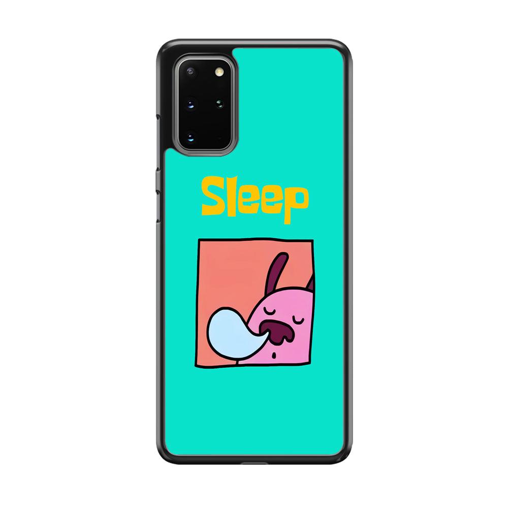 Cartoon Frame 'Sleep' Samsung Galaxy S20 Plus Case-Rubber Black (2D Case)-Oxvistore