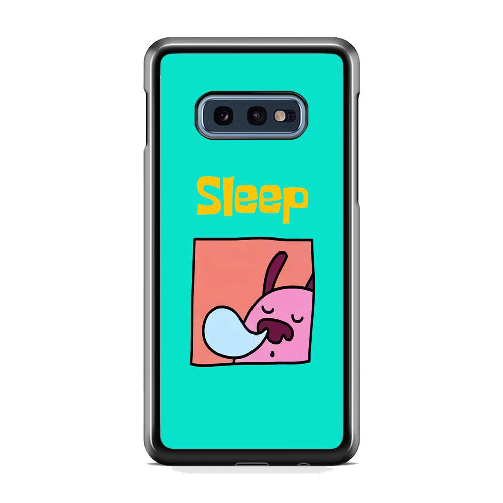 Cartoon Frame 'Sleep' Samsung Galaxy S10E Case-Rubber Black (2D Case)-Oxvistore