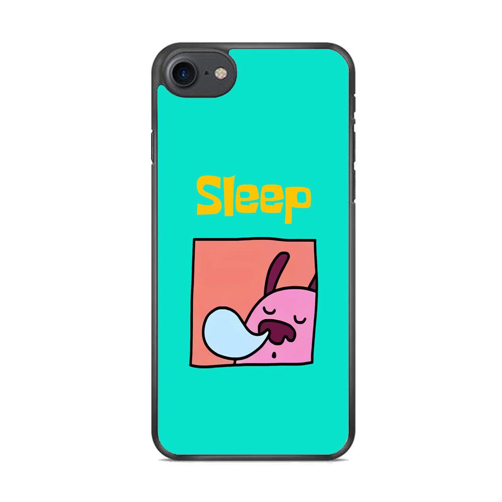 Cartoon Frame 'Sleep' iPhone 8 Case-Rubber Black (2D Case)-Oxvistore