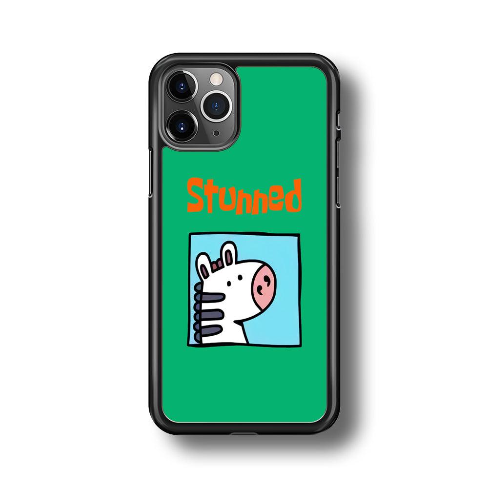 Cartoon Frame 'Stunned' iPhone 11 Pro Case-Rubber Black (2D Case)-Oxvistore