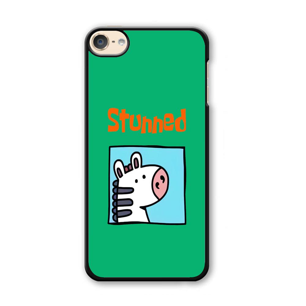 Cartoon Frame 'Stunned' iPod Touch 6 Case-Plastic White (2D Case)-Oxvistore