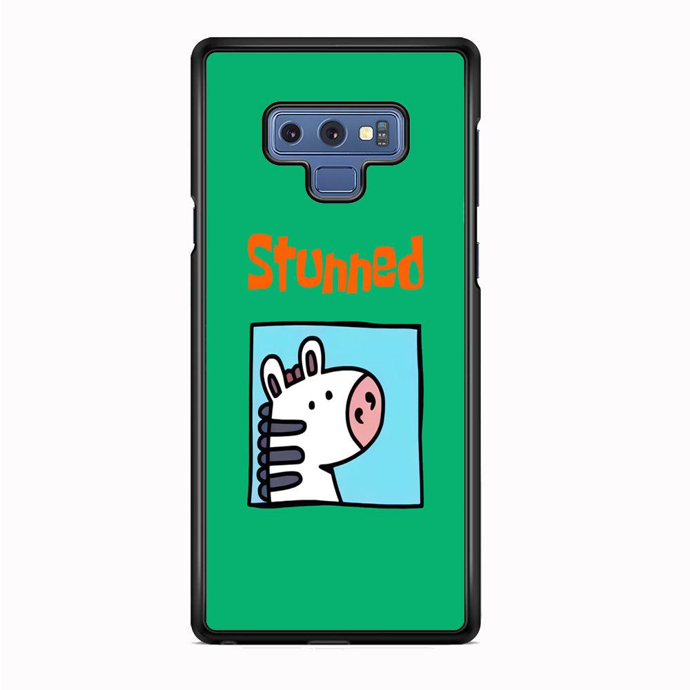Cartoon Frame 'Stunned' Samsung Galaxy Note 9 Case-Rubber Black (2D Case)-Oxvistore