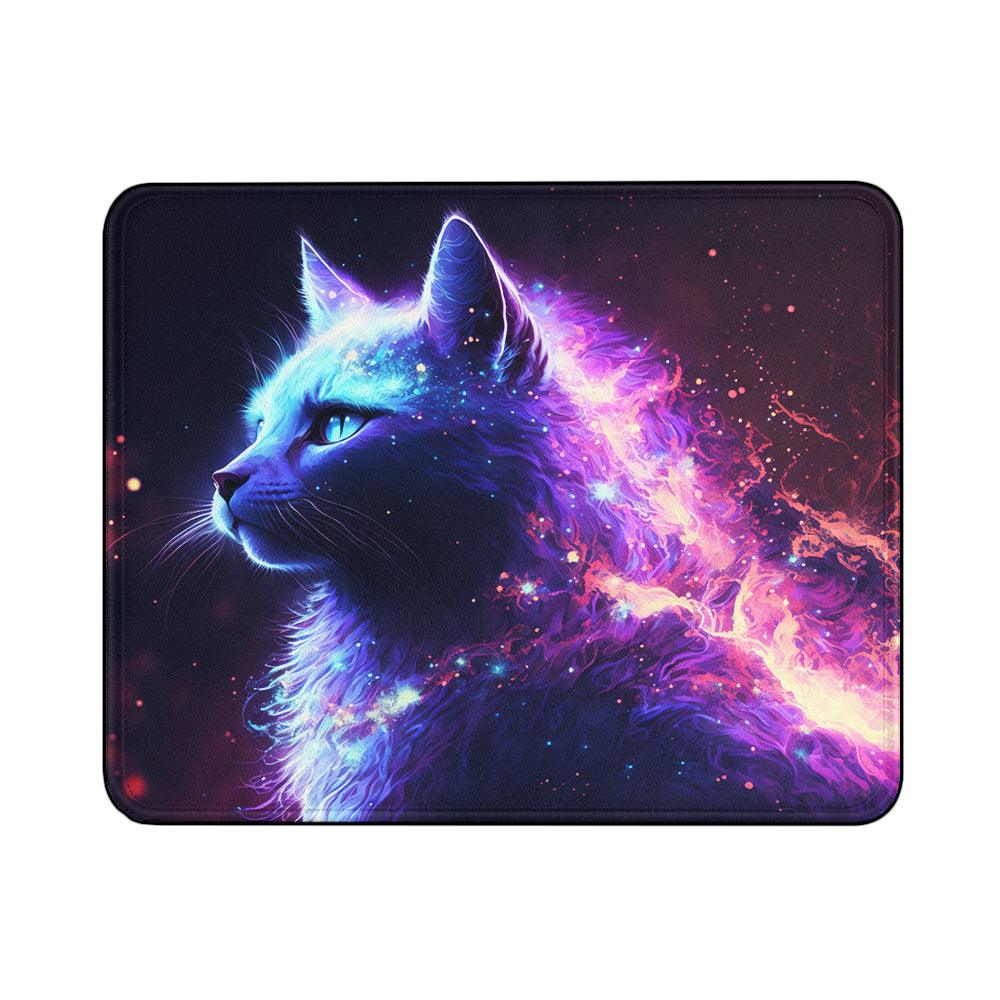 Cat Beautiful Digital Art Mouse Pads | Custom Mouse Pad with Non-Slip Rubber Base