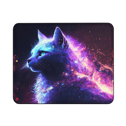 Cat Beautiful Digital Art Mouse Pads | Custom Mouse Pad with Non-Slip Rubber Base