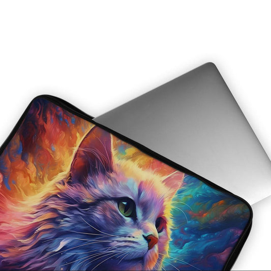 Cat Colorful Animal Art Laptop Sleeve Protective Cover-Oxvistore