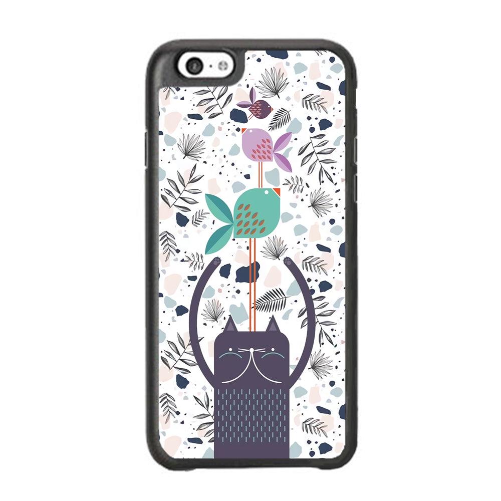 Cat Fish Ahead iPhone 6 Plus | 6s Plus Case-Rubber White (2D Case)-Oxvistore