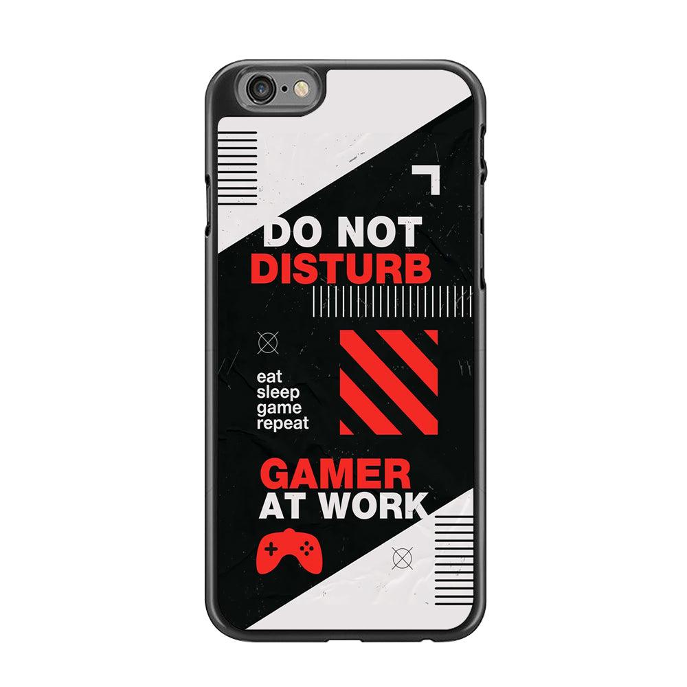 Caution and Do Not Disturb iPhone 6 Plus | 6s Plus Case-Rubber Black (2D Case)-Oxvistore
