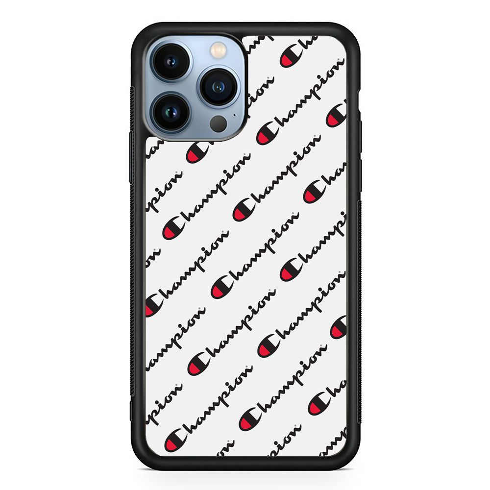 Champion Ebon-Ashgray 2D Rubber Phone Case-Black-Oxvistore