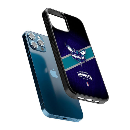 Charlotte Hornets Logo 2D Rubber Phone Case-Oxvistore